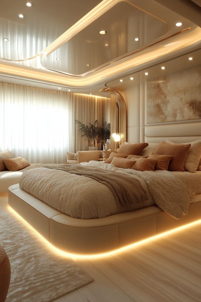 27 cream & gold bedrooms for a touch of glamour